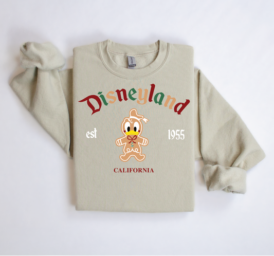 Gingerbread Donald Crewneck