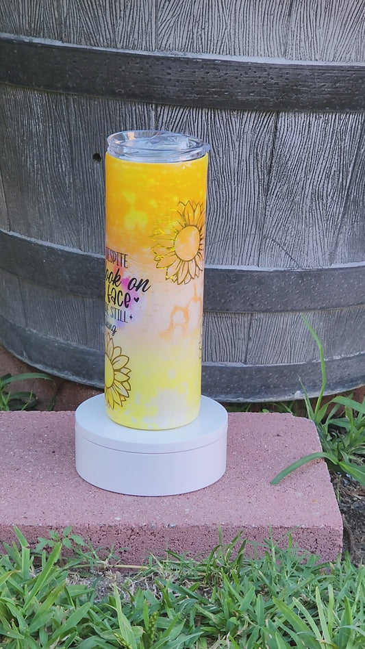 Sunflower Look 20oz tumbler